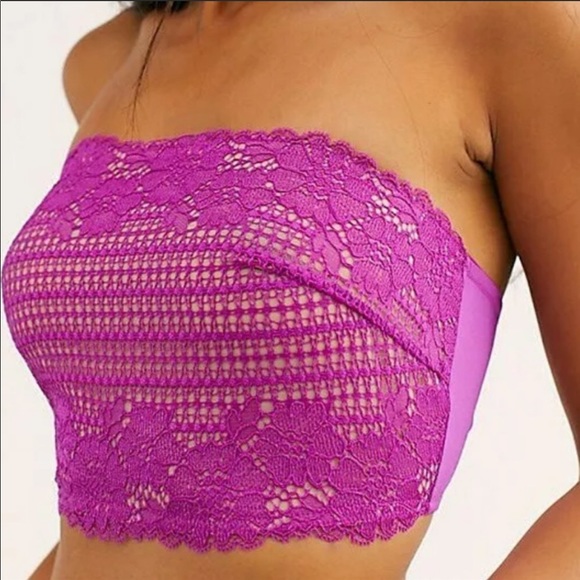 Free People Camila Lace Bandeau Bralette Medium - Picture 3 of 4